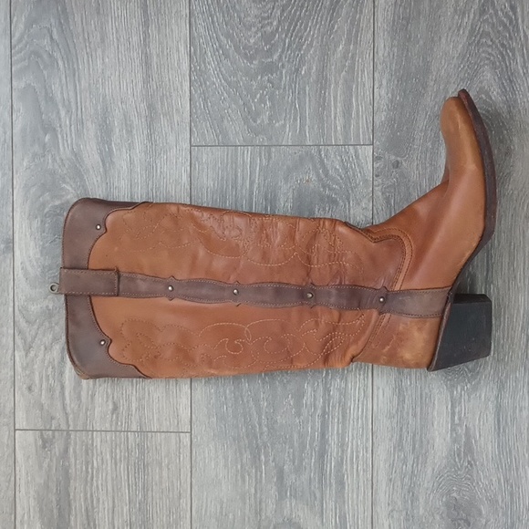 Corral Retro Kat Westport Distressed Tall Boot Sz 9.5 - Picture 7 of 13